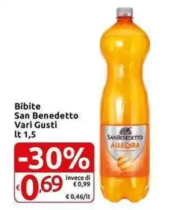 Carrefour Express San Benedetto Bibite Vari Gusti lt 1,5 offerta