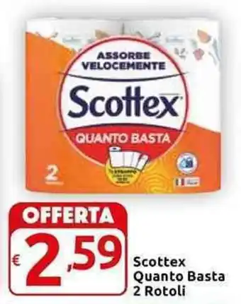 Carrefour Express Scottex Quanto Basta 2 rotoli offerta
