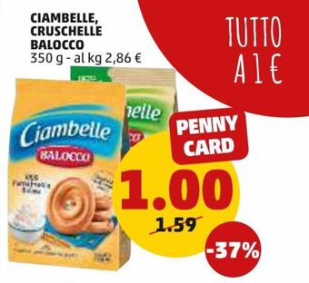 PENNY Balocco Ciambelle, Cruschelle 350 g offerta