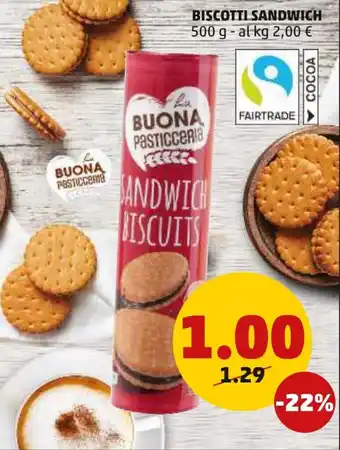 PENNY Buona Pasticceria Biscotti Sandwich 500 g offerta