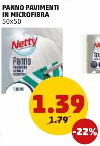 PENNY Netty Panno Pavimenti in Microfibra 50x50 offerta