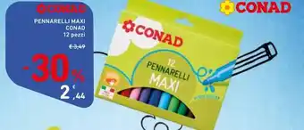 Conad Conad Pennarelli Maxi 12 pezzi offerta