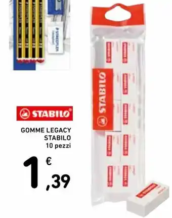 Conad Stabilo Gomme Legacy 10 pezzi offerta