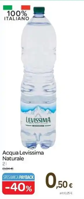 Carrefour Express Levissima Acqua Naturale 2 L offerta