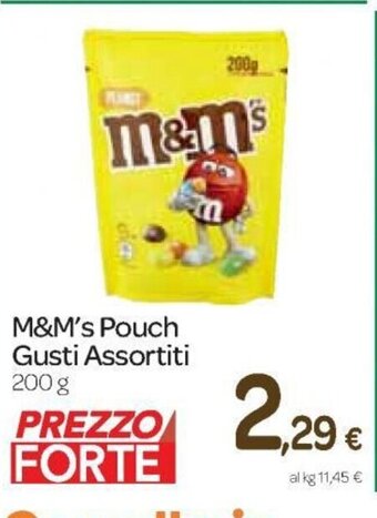 Carrefour Express M&M's Pouch Gusti Assortiti 200 g offerta