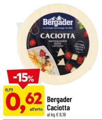 DPiù Bergader Caciotta offerta