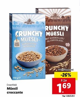 Lidl Muesli croccante offerta