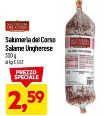 DPiù Salumeria del Corso Salame Ungherese 300 g offerta