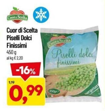DPiù Cuor di Scelta Piselli Dolci Finissimi 450 g offerta