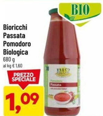 DPiù Bioricchi Passata Pomodoro Biologica 680 g offerta