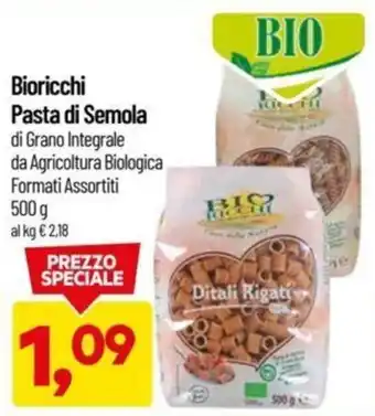 DPiù Bioricchi Pasta di Semola 500 g offerta