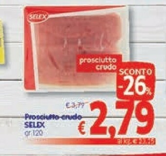 A&O Selex Prosciutto Crudo 120 G(ml) offerta