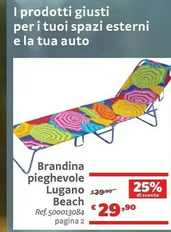 Brandina Pieghevole Lugano Beach