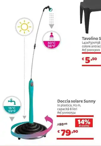Bricocenter Doccia Solare Sunny offerta