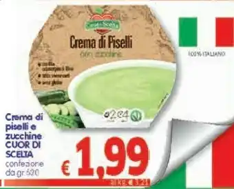 A&O Cuor di scelta Crema Di Piselli E Zucchine offerta