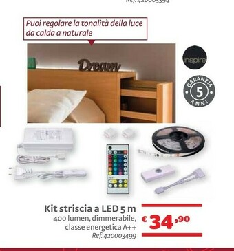 Bricocenter Inspire Kit Striscia A Led 5 M offerta