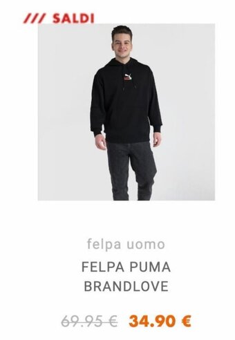 Aw Lab Puma Felpa Brandlove offerta
