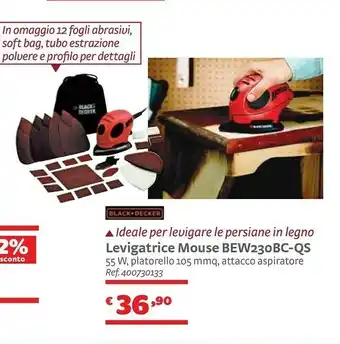 Bricocenter Levigatrice Mouse BEW230BC-QS offerta