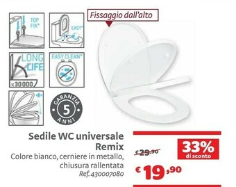 Bricocenter Sedile WC Universale Remix offerta