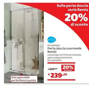 Bricocenter Porta Doccia Scorrevole Remix offerta