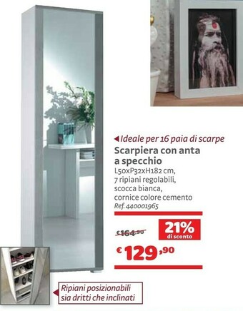 Bricocenter Scarpiera Con Anta A Specchio offerta