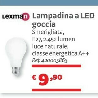 Lexman Lampadina A Led Goccia