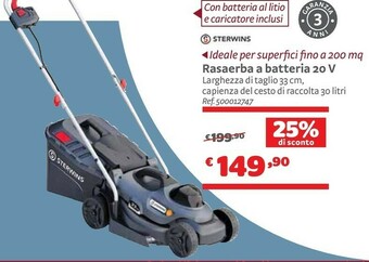 Bricocenter Rasaerba A Batteria 20 V offerta