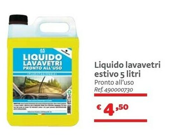 Bricocenter Liquido Lavavetri Estivo 5 Litri offerta