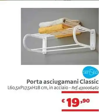 Bricocenter Sensea Porta Asciugamani Classic offerta