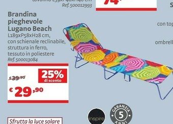 Brandina Pieghevole Lugano Beach