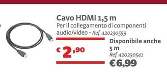 Bricocenter Cavo HDMI 1,5 M offerta