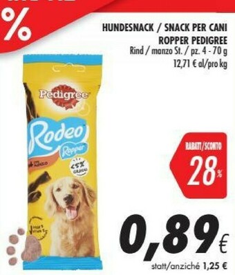 Coop Pedigree Cibo per cani offerta
