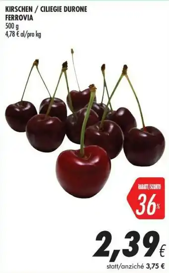 Coop Ciliegie Durone Ferrovia offerta