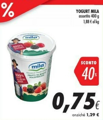 Coop Mila Yogurt Drink Pesca 400 G(ml) offerta