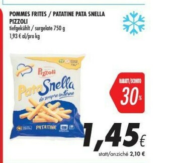 Coop Pizzoli Patatine offerta