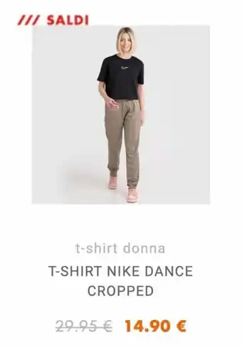 Aw Lab Nike T-Shirt Dance Cropped offerta