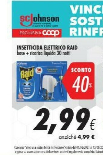 Coop Raid Insetticida offerta