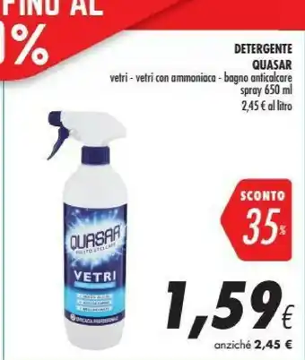 Coop Quasar Detergente Vetri offerta