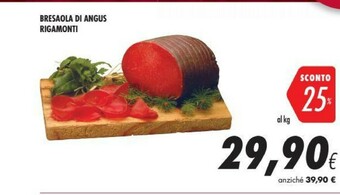 Coop Rigamonti Bresaola Di Angus offerta
