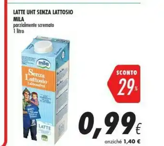 Coop Mila Latte Uht Senza Lattosio Parzialmente Scremato offerta