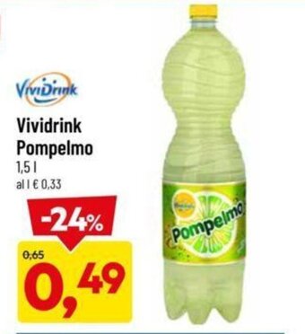 DPiù Vividrink Pompelmo 1,5 l offerta