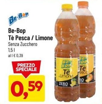 DPiù Be-Bop Tè Pesca / Limone Senza Zucchero 1,5 l offerta