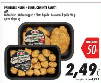 Coop Aia Semplicemente Panati Filetti Di Pollo offerta