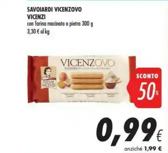 Coop Matilde Vicenzi Savoiardi Vicenzovo Con Farina Macinata A Pietra offerta