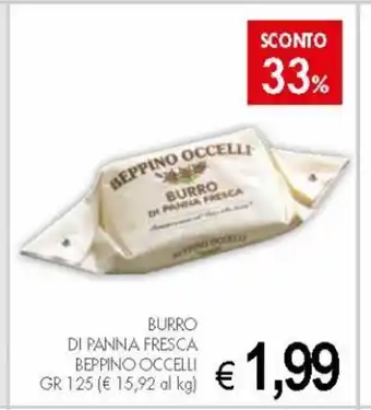 Beppino Occelli Burro Di Panna Fresca 125 gr