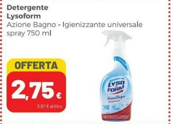 Coop Lysoform Pulizia bagno offerta