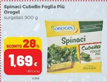 Coop Orogel Spinaci offerta