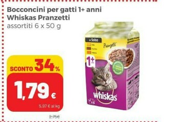 Coop Whiskas Cibo per gatti offerta