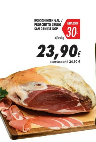 Coop Prosciutto Crudo San Daniele Dop offerta