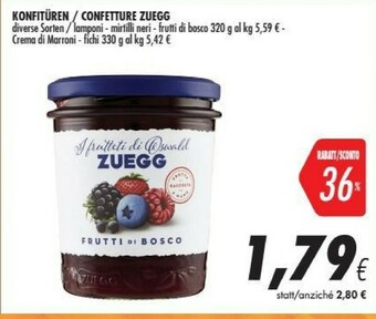 Coop Zuegg Marmellata offerta